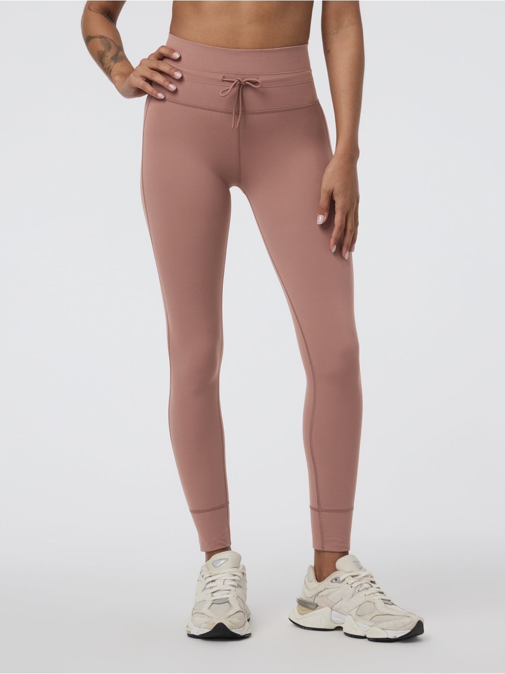 NWT Vuori Women Daily Legging Sedona Brown Medium M Drawstring High Rise Yoga